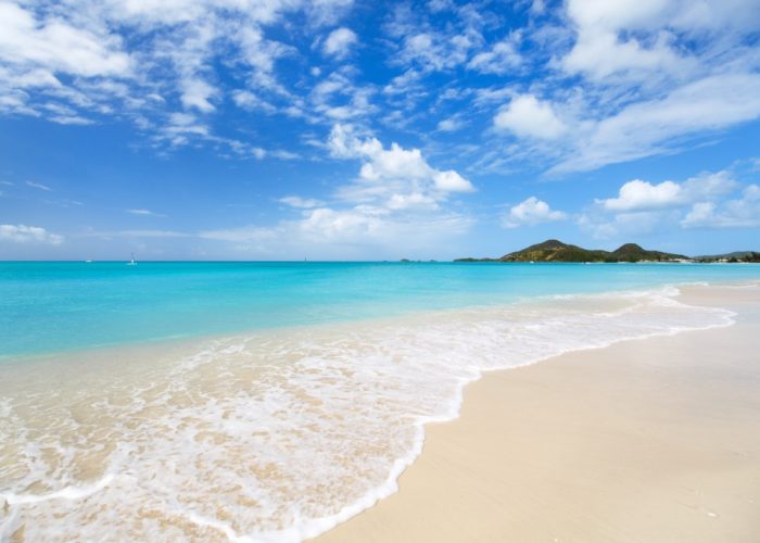 Idyllic,Tropical,Beach,With,White,Sand,,Turquoise,Ocean,Water,And